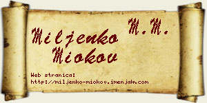 Miljenko Miokov vizit kartica